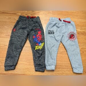 Marvel Spider Man Pants Sweatpants Bundle Boys Kids Size 5